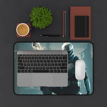 Geometric Cyber Soldier - Desk Mat
