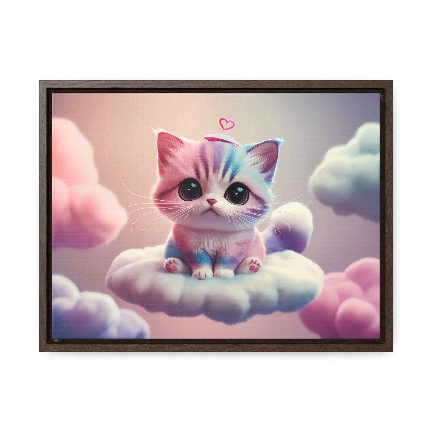Heavenly Kitten Dreams - Gallery Canvas Wraps, Horizontal Frame