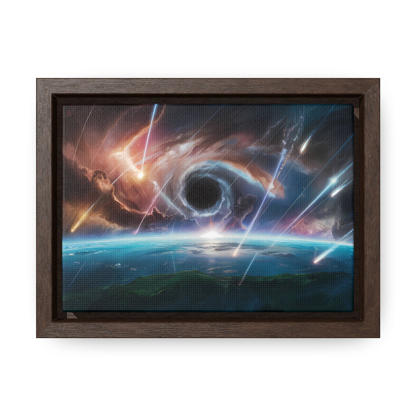 "The Eye of the Cosmic Storm" - Gallery Canvas Wraps, Horizontal Frame