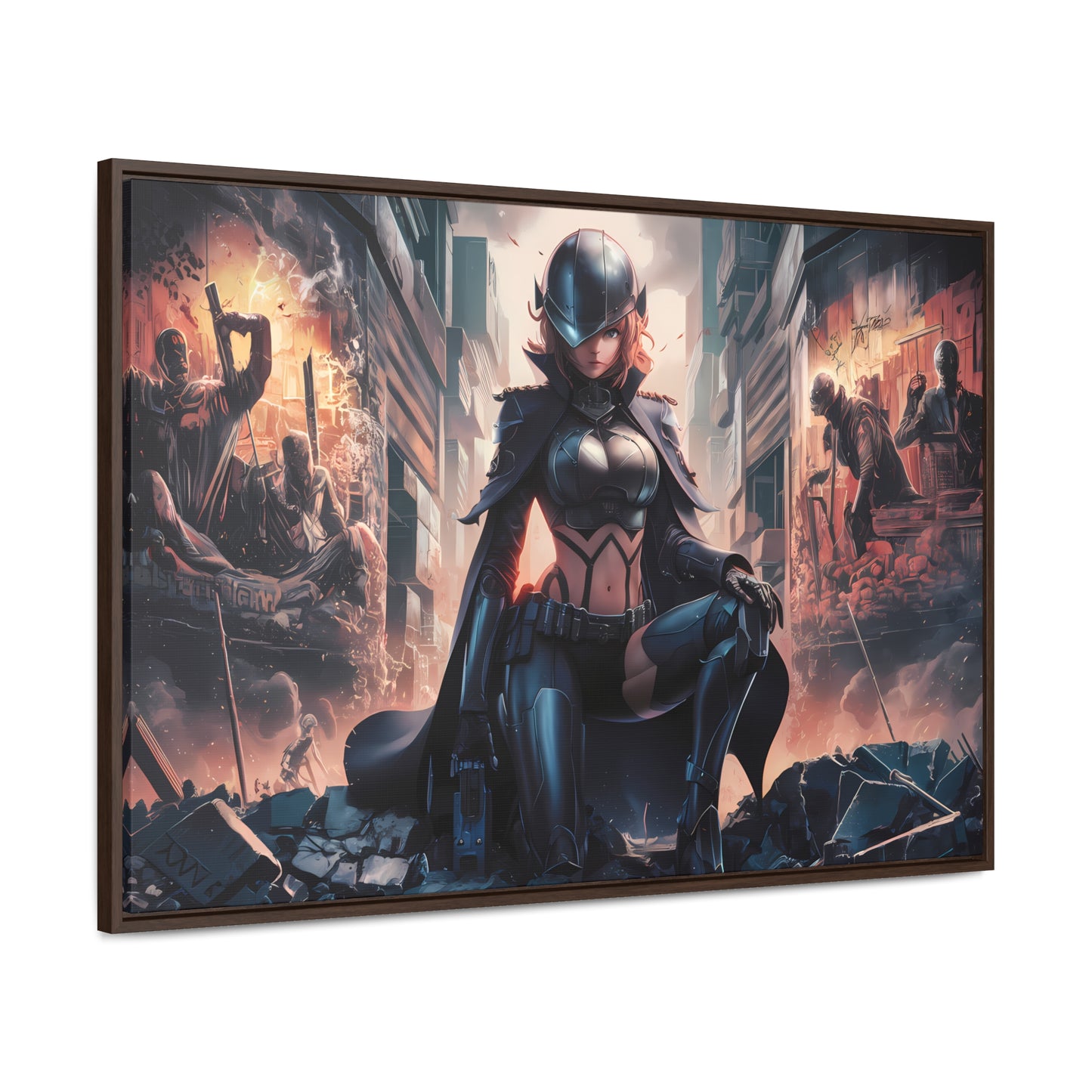 "Shadow of the Resistance" - Gallery Canvas Wraps, Horizontal Frame