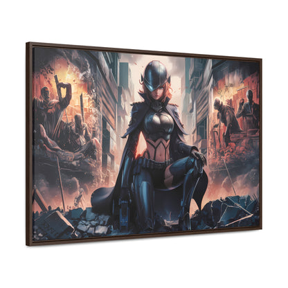 "Shadow of the Resistance" - Gallery Canvas Wraps, Horizontal Frame