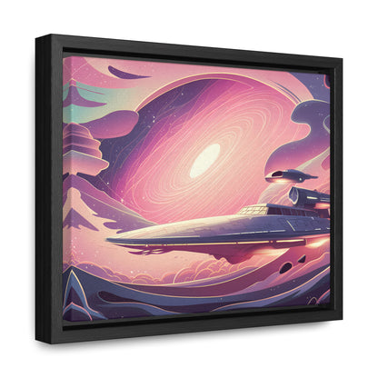 Voyage Through the Cosmic Vortex - Gallery Canvas Wraps, Horizontal Frame