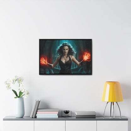 Sorceress of the Crimson Flame - Gallery Canvas Wraps, Horizontal Frame