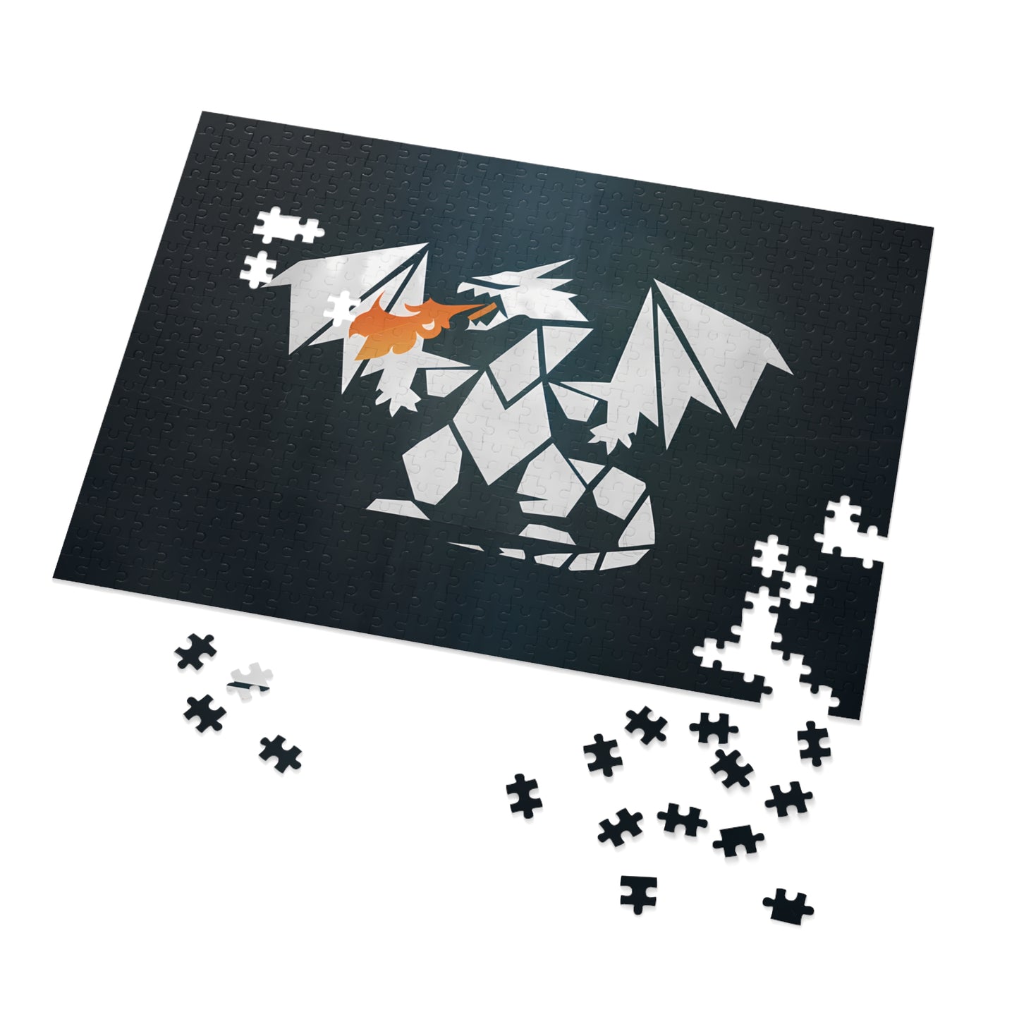 Origami Fire Dragon - Jigsaw Puzzle (30, 110, 252, 500,1000-Piece)