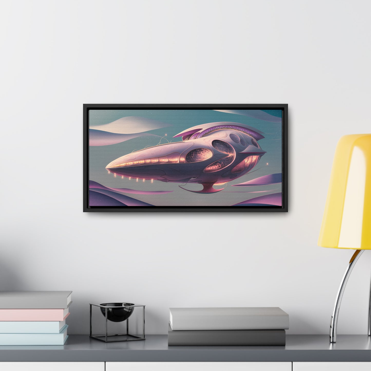 Voyage of the Celestial Whale - Gallery Canvas Wraps, Horizontal Frame