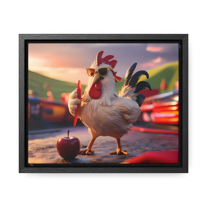 Cool Rooster at the Carnival - Gallery Canvas Wraps, Horizontal Frame