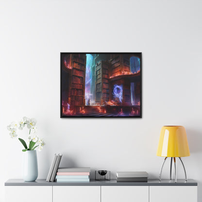 The Arcane Library of Eternal Wisdom - Gallery Canvas Wraps, Horizontal Frame