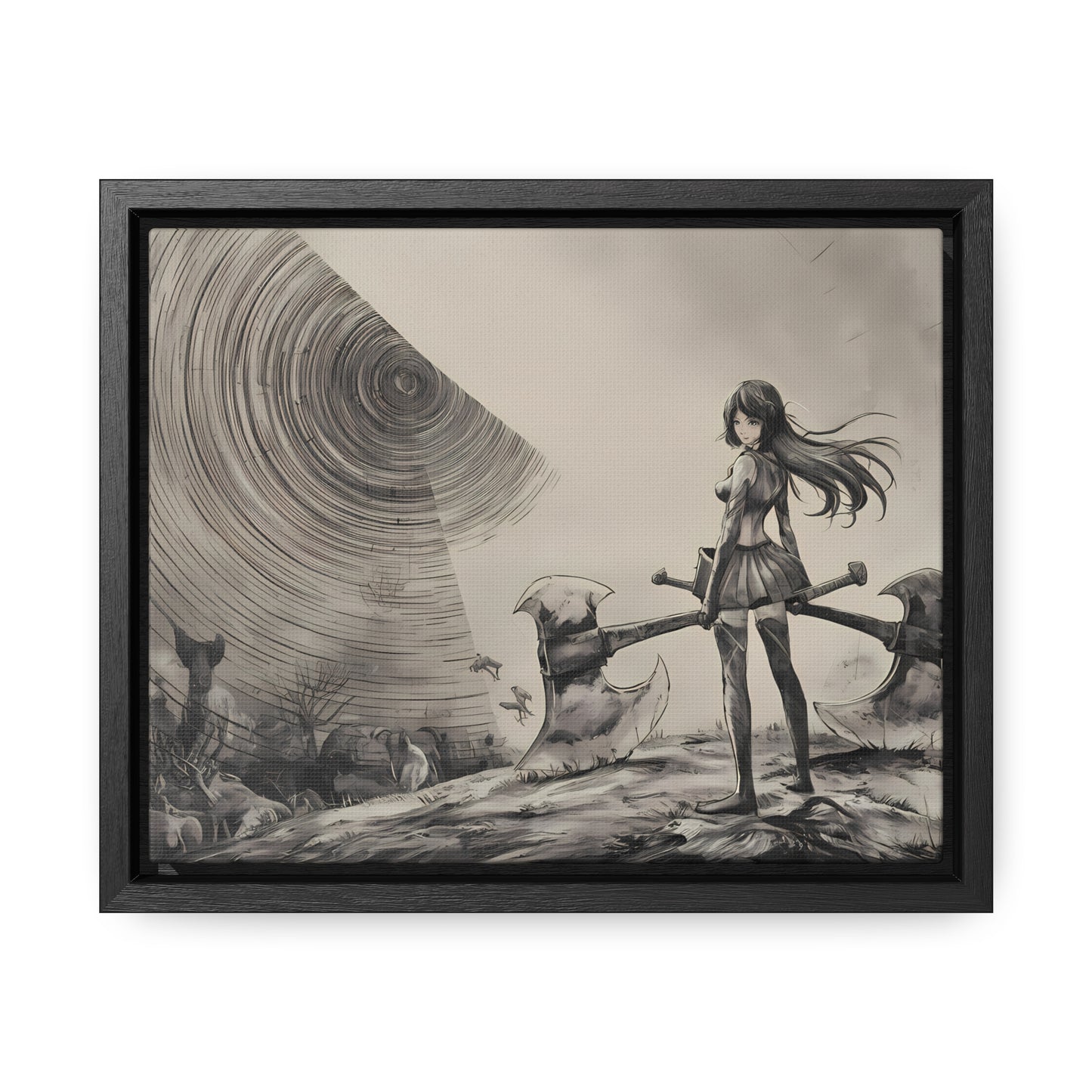 Echoes of the Abyss - Gallery Canvas Wraps, Horizontal Frame