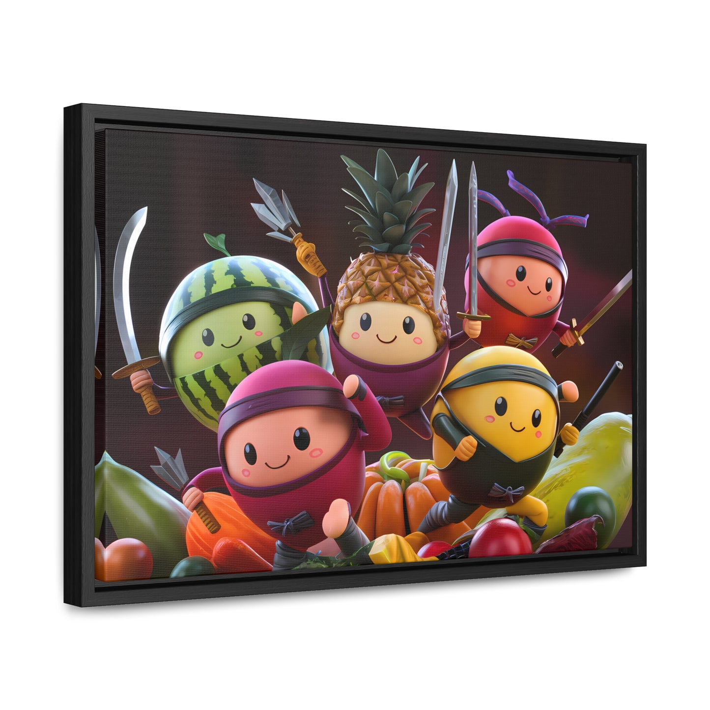 Fruit Ninja Warriors - Gallery Canvas Wraps, Horizontal Frame