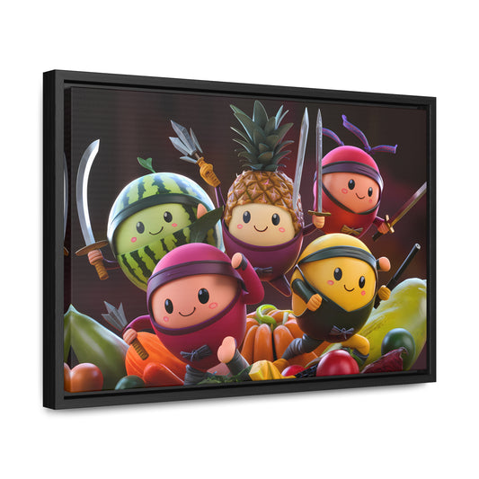 Fruit Ninja Warriors - Gallery Canvas Wraps, Horizontal Frame