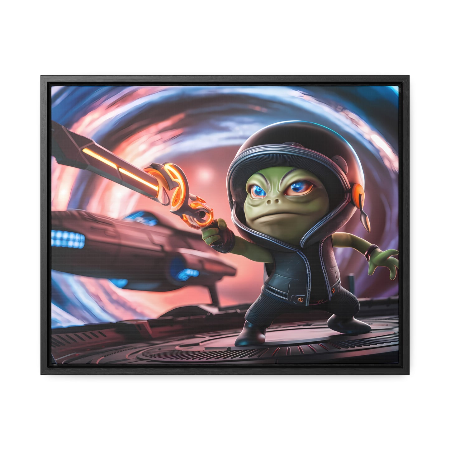 Galactic Guardian: Defender of the Stars - Gallery Canvas Wraps, Horizontal Frame