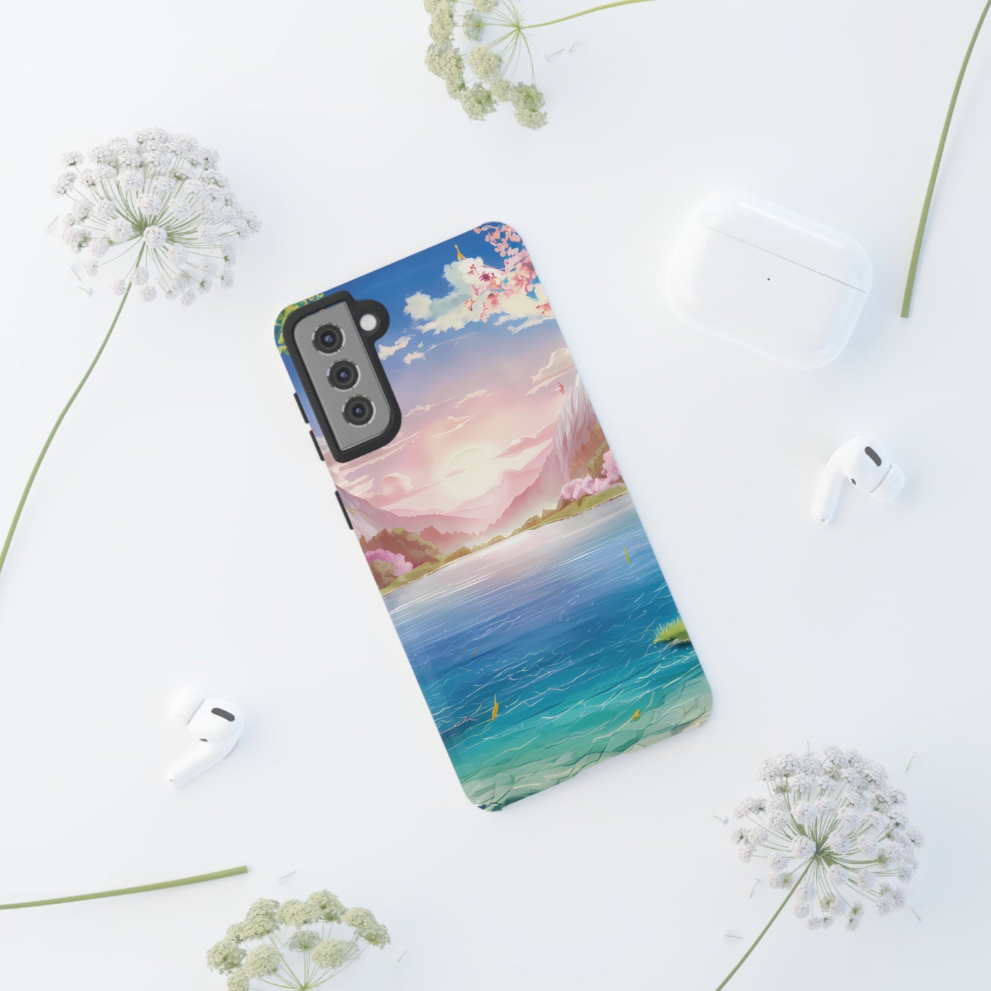 Serene Lake and Mountains - Smartphone Tough Cases