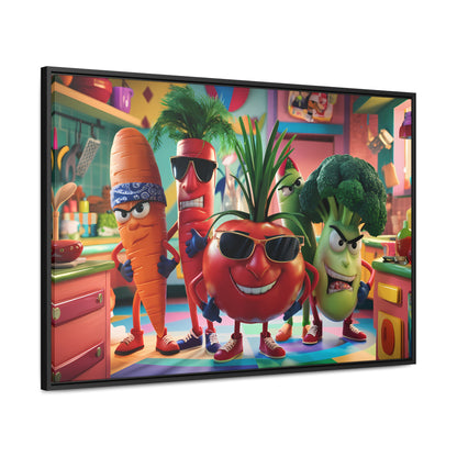 The Veggie Squad's Kitchen Takeover - Gallery Canvas Wraps, Horizontal Frame