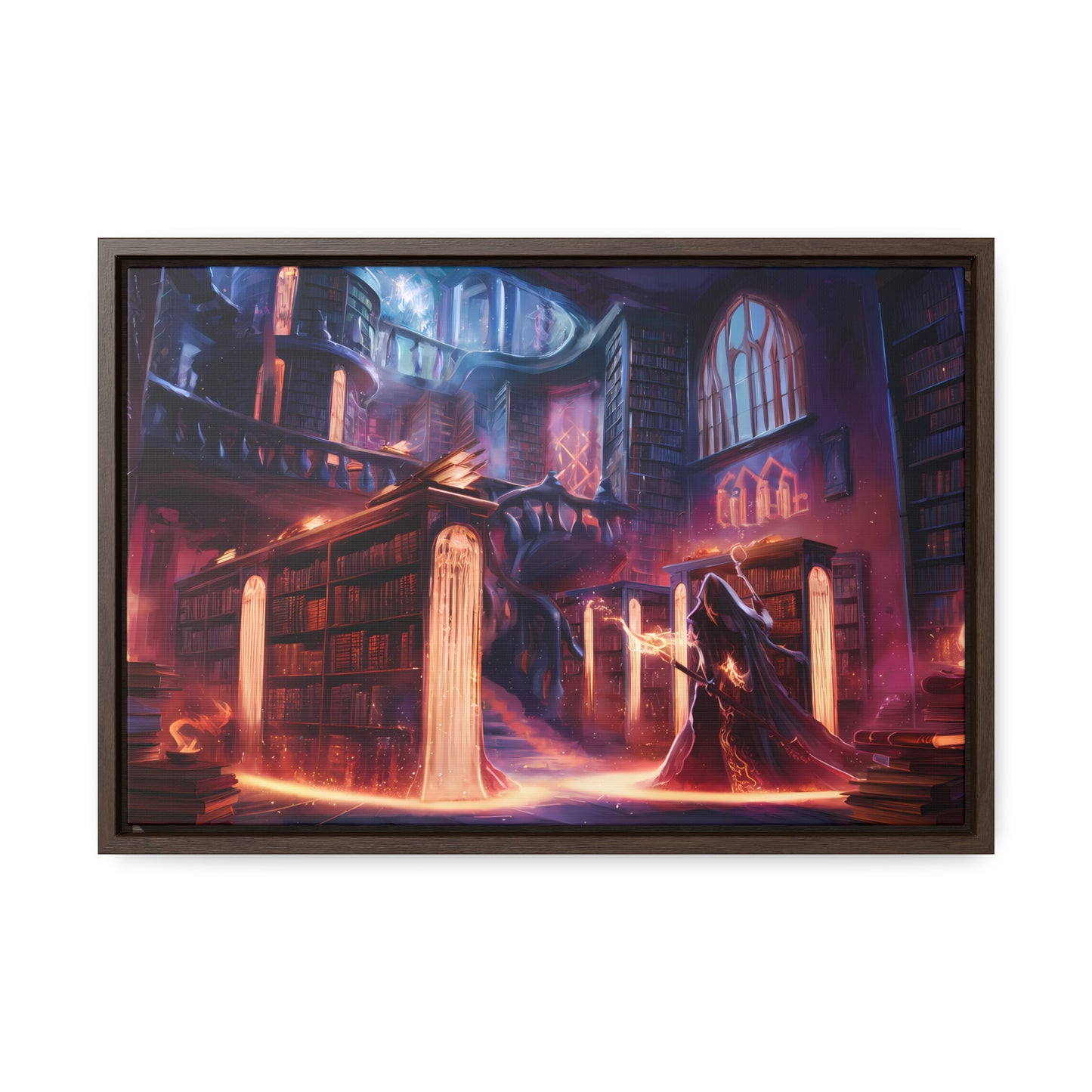 The Arcane Library of Eternal Knowledge - Gallery Canvas Wraps, Horizontal Frame