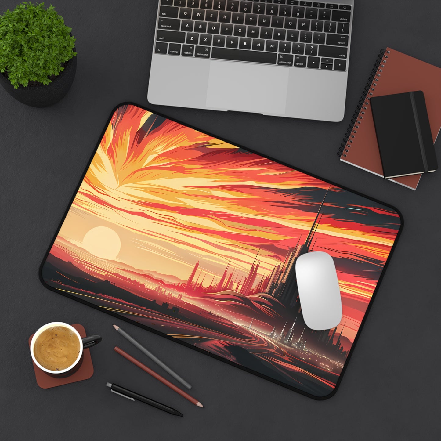 "City of the Setting Sun" - Desk Mat
