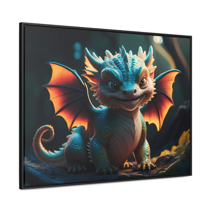 "Forest Guardian Hatchling" - Gallery Canvas Wraps, Horizontal Frame