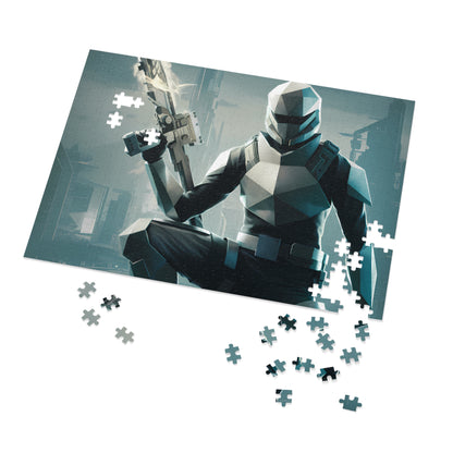 Sentinel of the Neon Skyline - Jigsaw Puzzle (30, 110, 252, 500,1000-Piece)