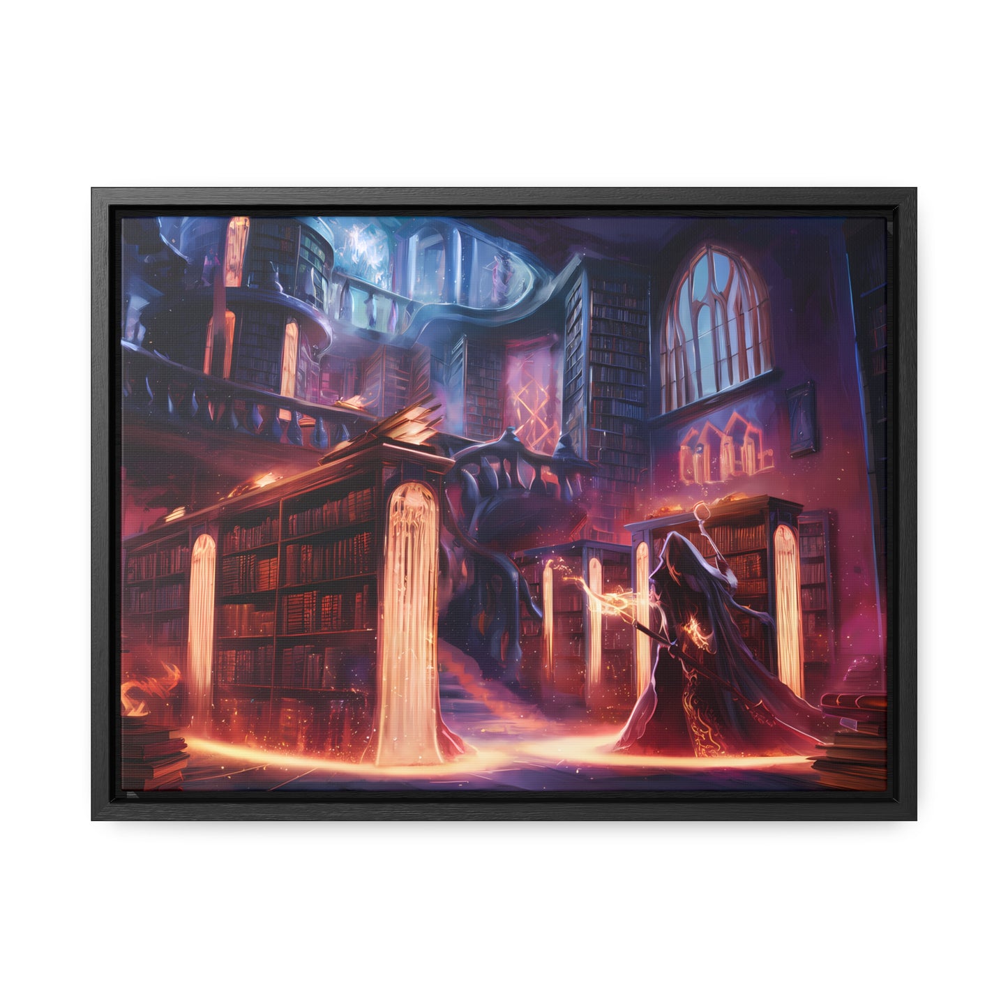 The Arcane Library of Eternal Knowledge - Gallery Canvas Wraps, Horizontal Frame