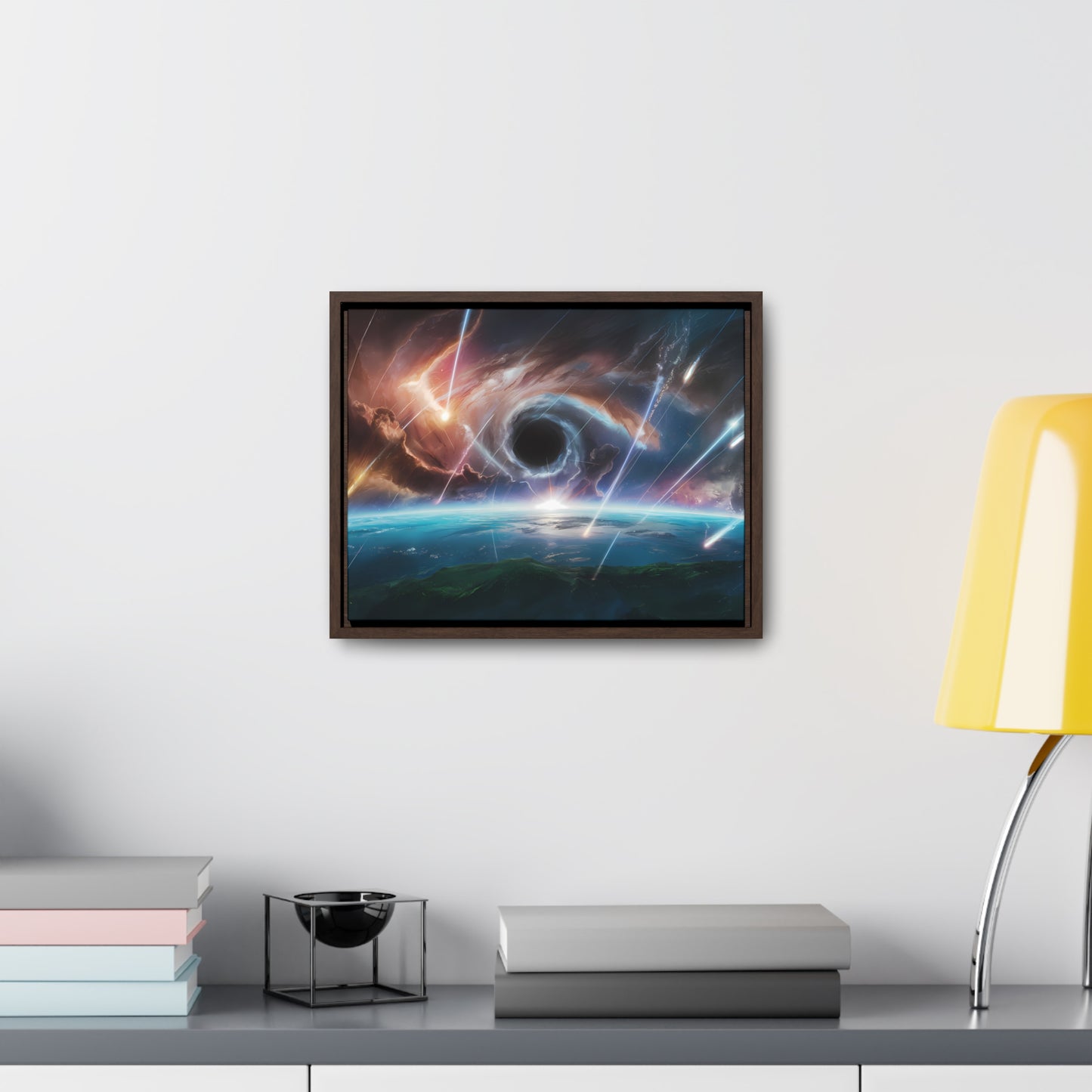 "The Eye of the Cosmic Storm" - Gallery Canvas Wraps, Horizontal Frame