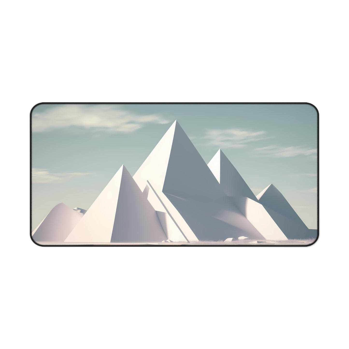 Pyramids of Snow - Desk Mat