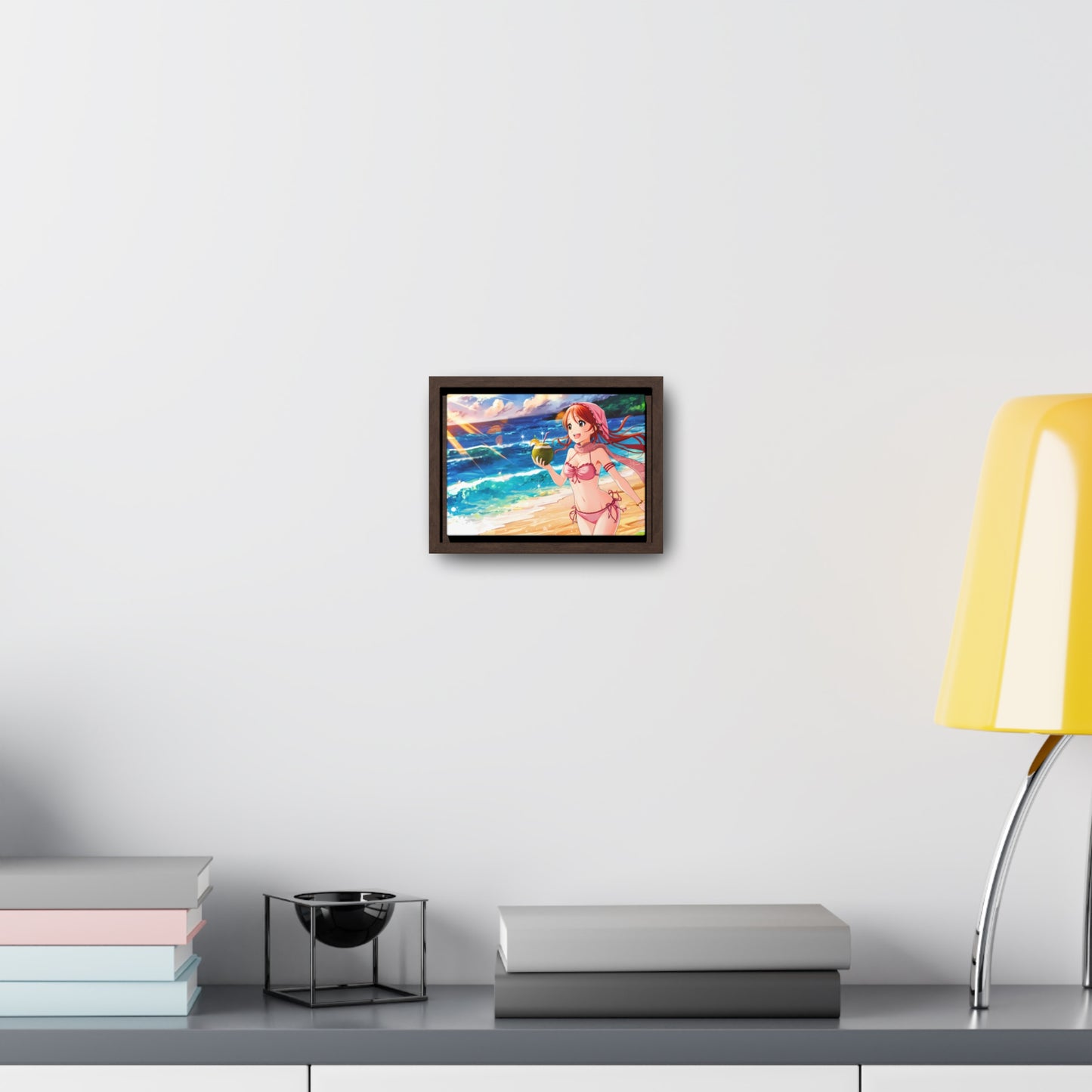 Sunset Shores and Summer Smiles - Gallery Canvas Wraps, Horizontal Frame
