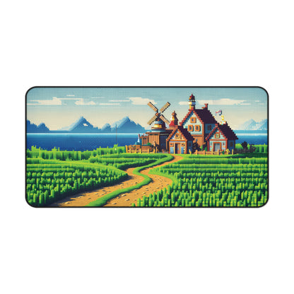 Pixel farming Village - Desk Mat