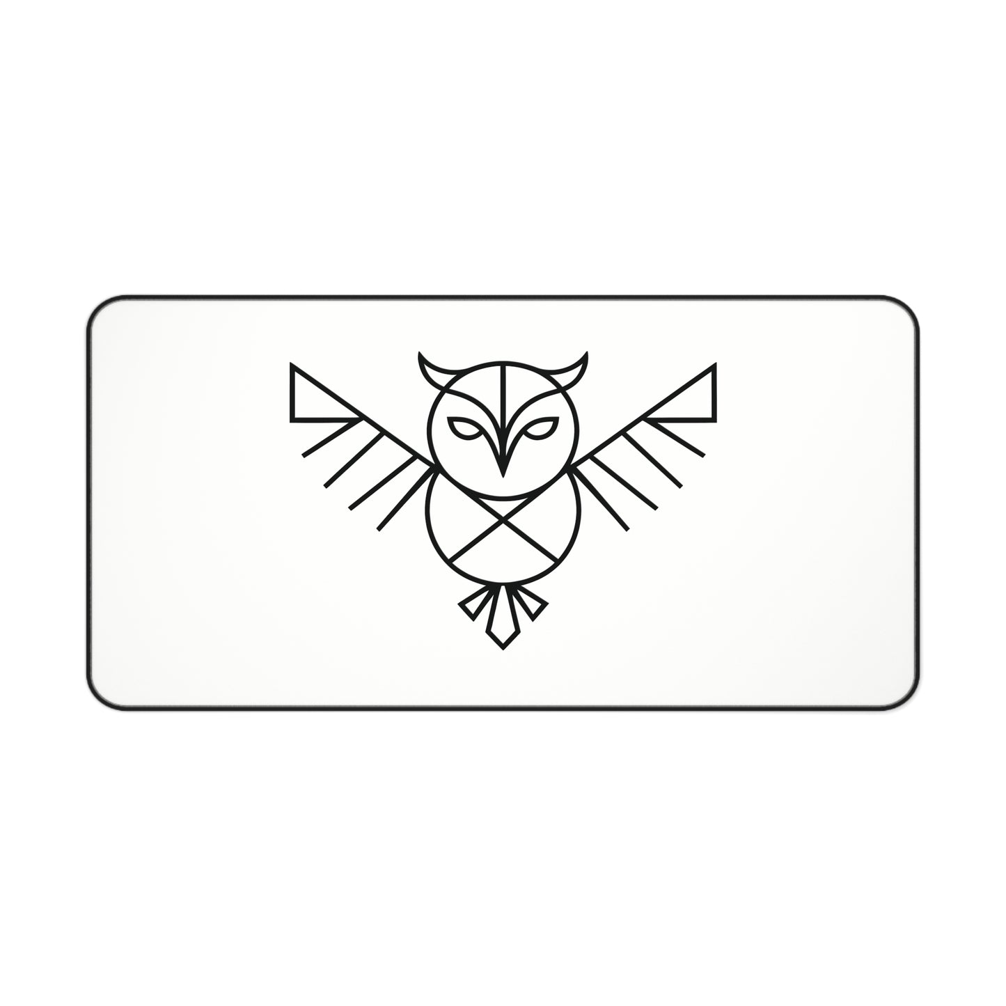 Symmetric Owl Guardian - Desk Mat