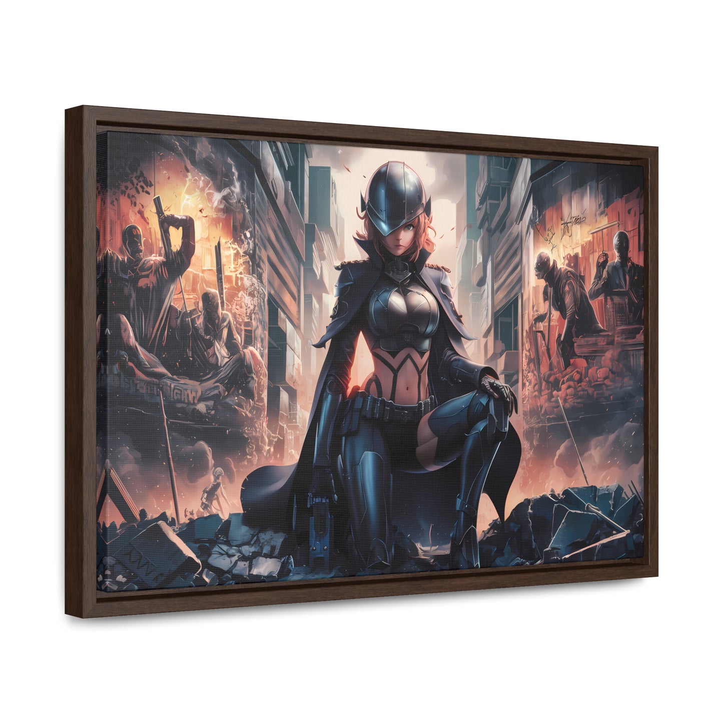"Shadow of the Resistance" - Gallery Canvas Wraps, Horizontal Frame
