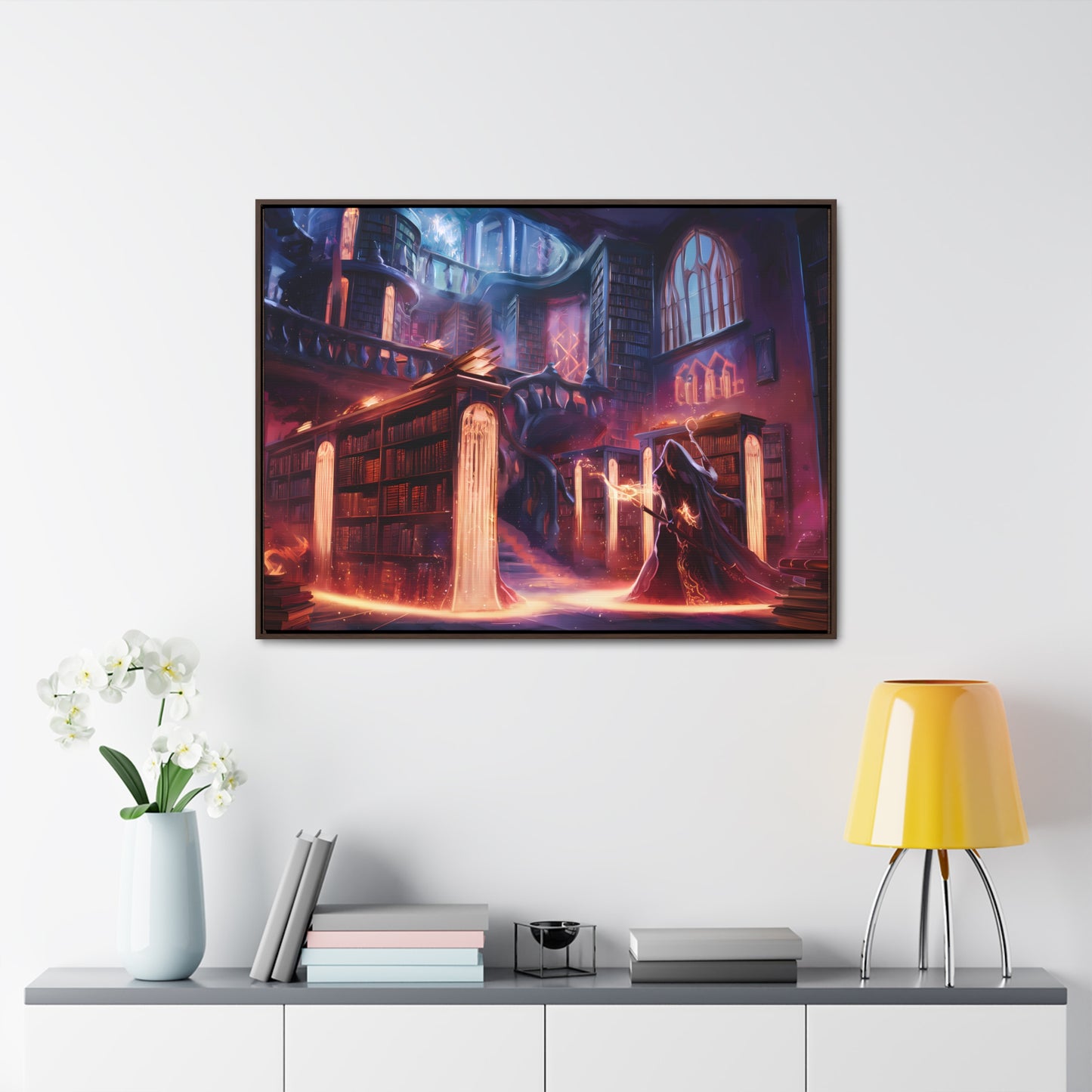 The Arcane Library of Eternal Knowledge - Gallery Canvas Wraps, Horizontal Frame