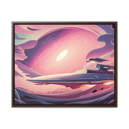Voyage Through the Cosmic Vortex - Gallery Canvas Wraps, Horizontal Frame