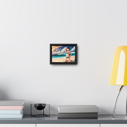 Sunlit Shores of Joy - Gallery Canvas Wraps, Horizontal Frame