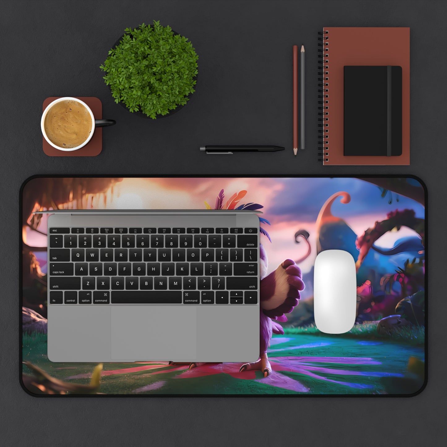 Guardian of the Enchanted Forest - Desk Mat
