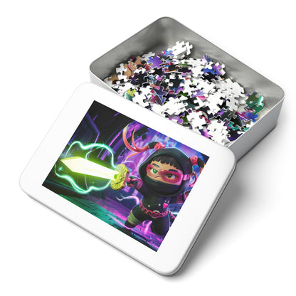 Neon Ninja: Guardian of the Cyber Realm - Jigsaw Puzzle (30, 110, 252, 500,1000-Piece)