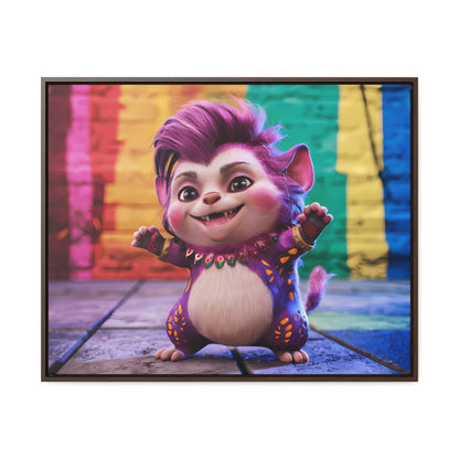 Colorful Celebration Creature - Gallery Canvas Wraps, Horizontal Frame