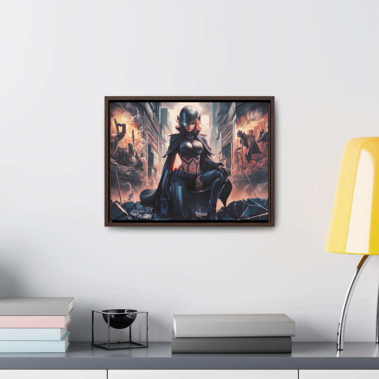 "Shadow of the Resistance" - Gallery Canvas Wraps, Horizontal Frame