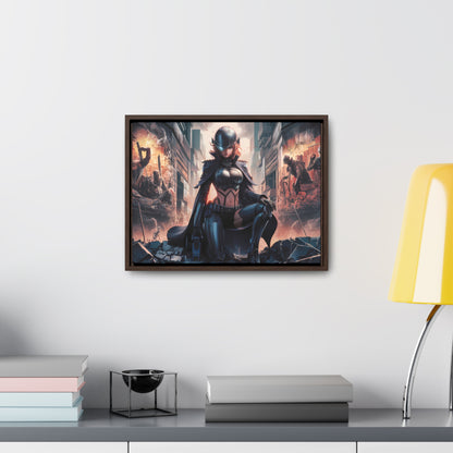 "Shadow of the Resistance" - Gallery Canvas Wraps, Horizontal Frame