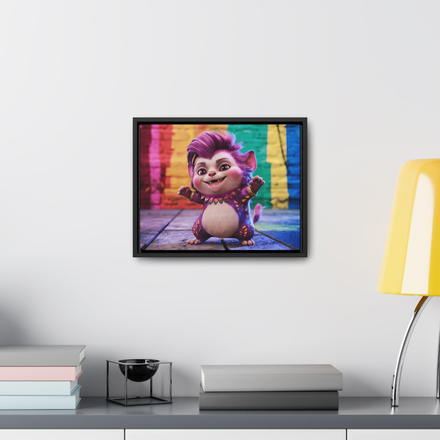Colorful Celebration Creature - Gallery Canvas Wraps, Horizontal Frame