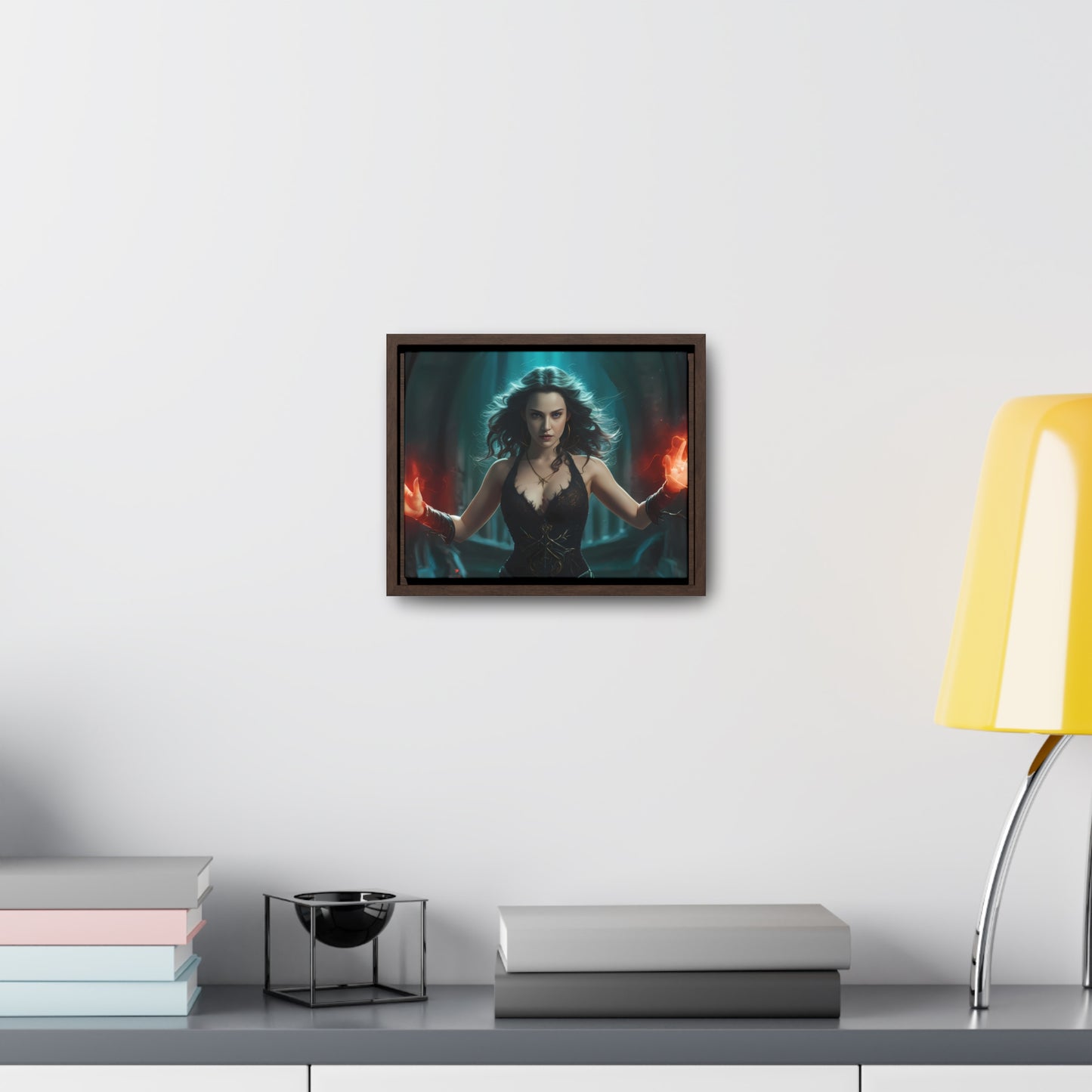 Sorceress of the Crimson Flame - Gallery Canvas Wraps, Horizontal Frame