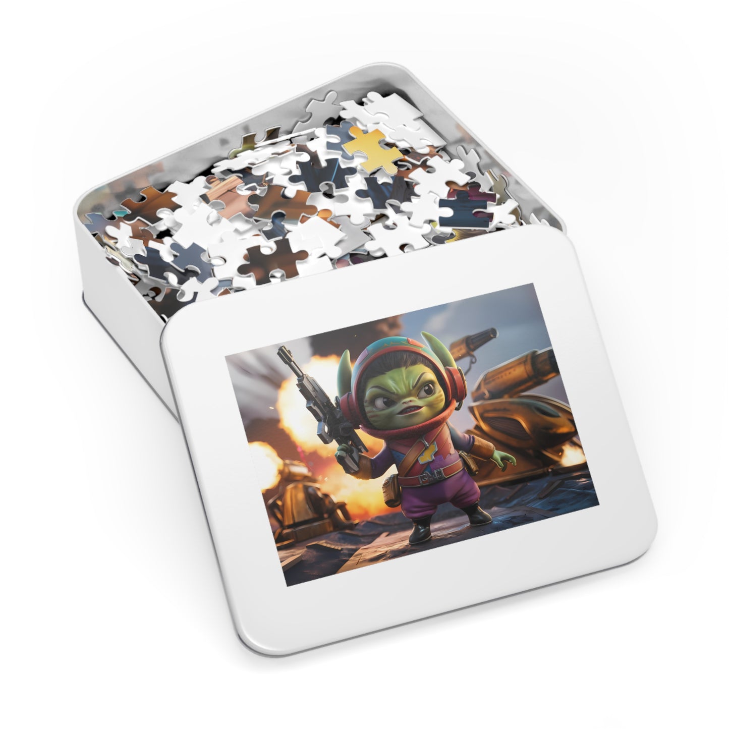 Space Commando in Action - Jigsaw Puzzle (30, 110, 252, 500,1000-Piece)