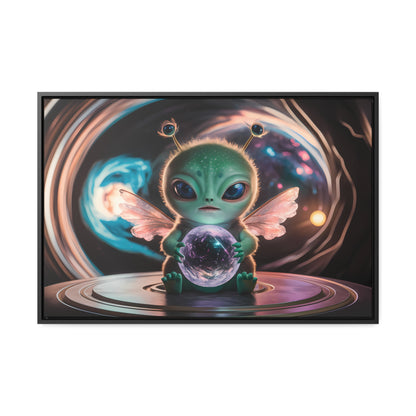 Guardian of the Cosmic Crystal - Gallery Canvas Wraps, Horizontal Frame