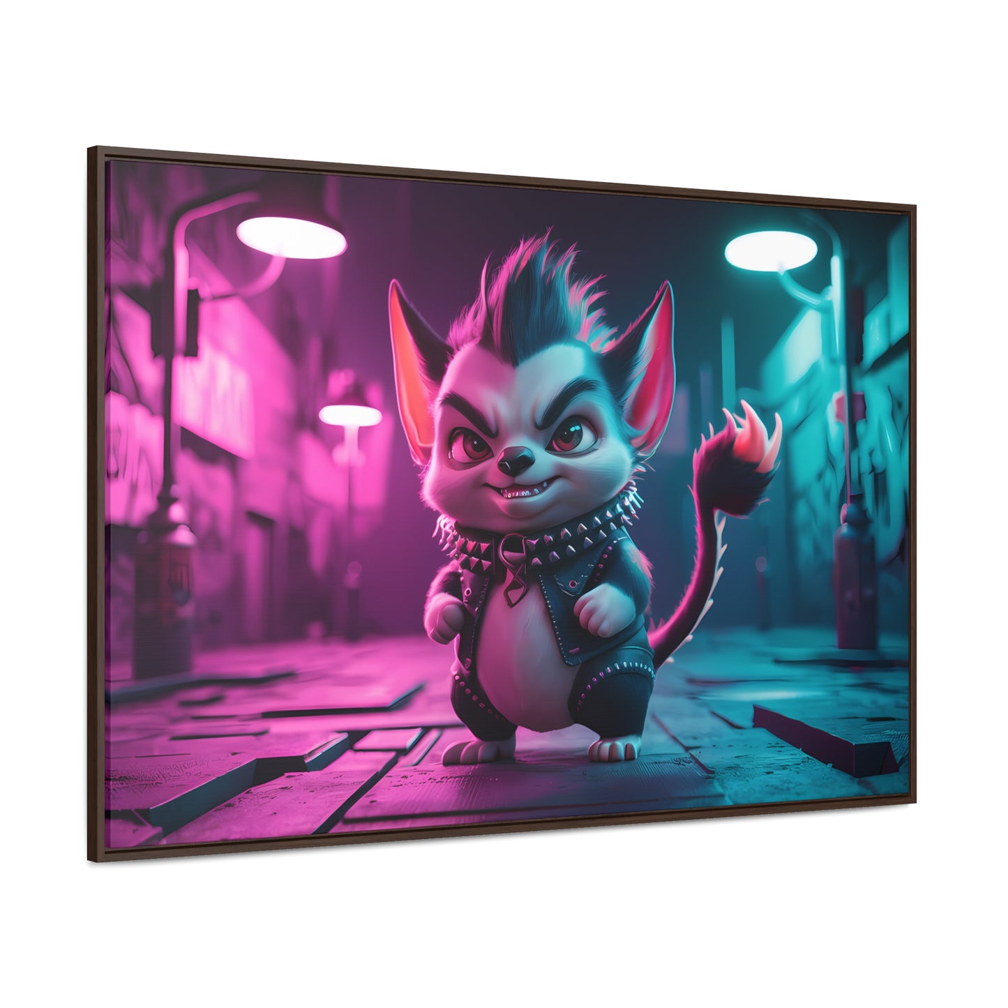 Punk Alley Prowler - Gallery Canvas Wraps, Horizontal Frame