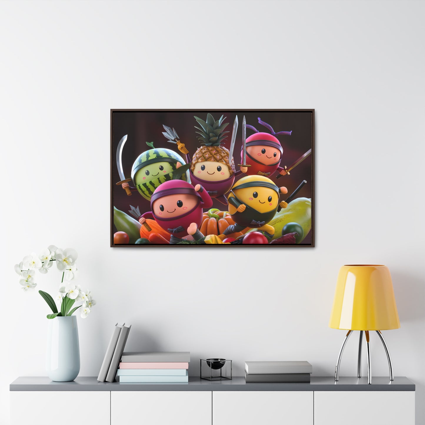 Fruit Ninja Warriors - Gallery Canvas Wraps, Horizontal Frame
