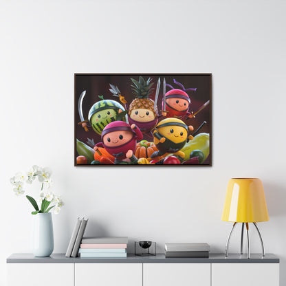 Fruit Ninja Warriors - Gallery Canvas Wraps, Horizontal Frame
