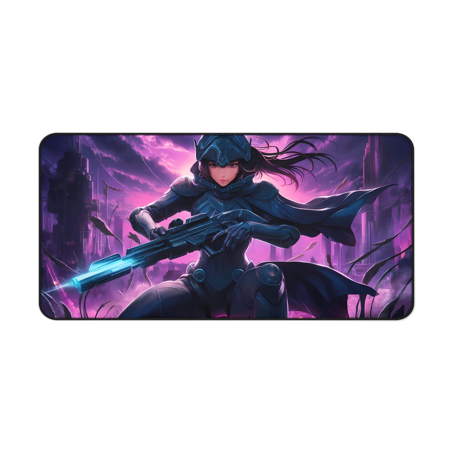 Silent Vengeance: Neon Knight - Desk Mat