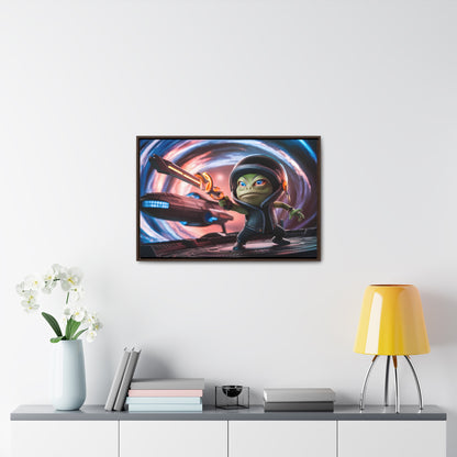 Galactic Guardian: Defender of the Stars - Gallery Canvas Wraps, Horizontal Frame