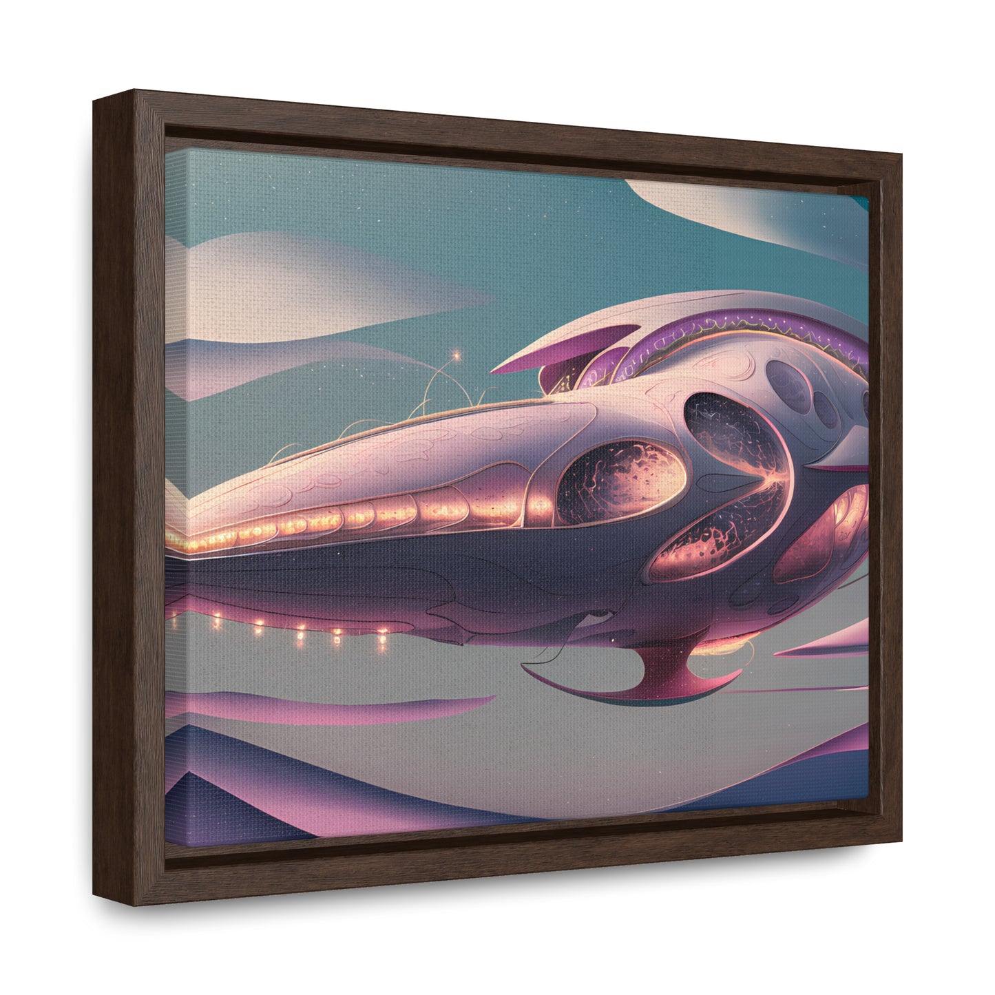 Voyage of the Celestial Whale - Gallery Canvas Wraps, Horizontal Frame