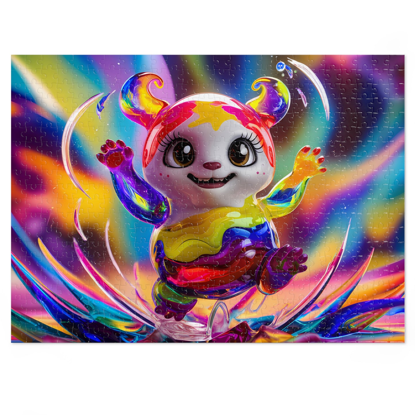 Rainbow Splash Jumper - Jigsaw Puzzle (30, 110, 252, 500,1000-Piece)