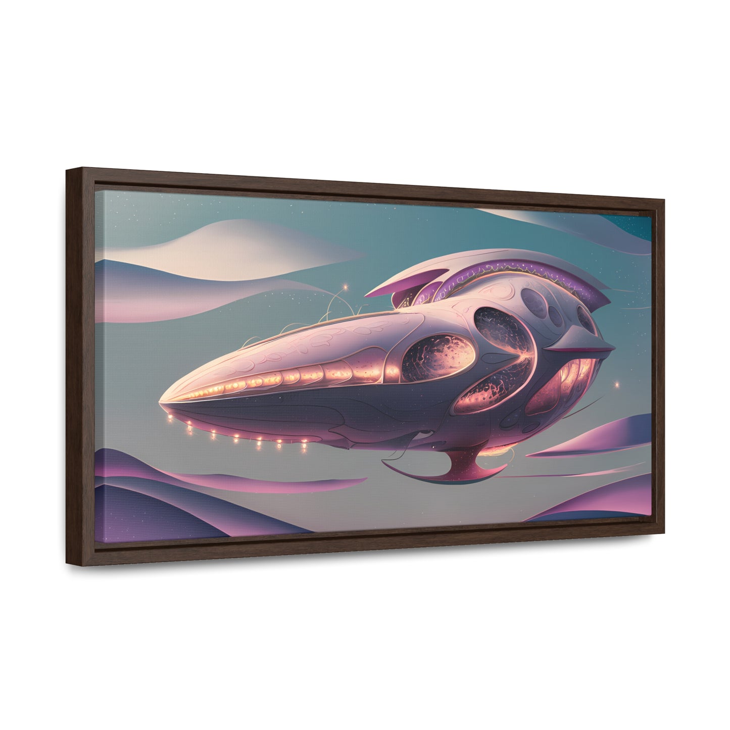 Voyage of the Celestial Whale - Gallery Canvas Wraps, Horizontal Frame