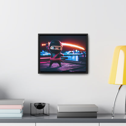 Neon Ninja Showdown - Gallery Canvas Wraps, Horizontal Frame