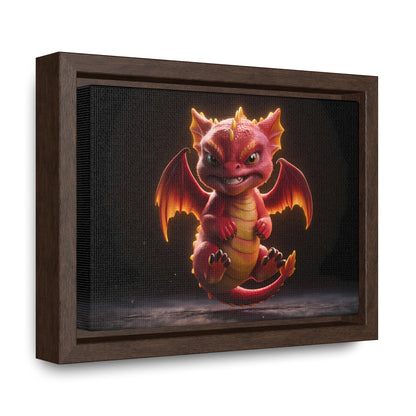 "Fiery Little Guardian" - Gallery Canvas Wraps, Horizontal Frame